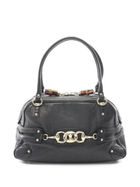 Gucci Pre-Owned 2000s Wave Boston Horsebit tote bag Black 1089436