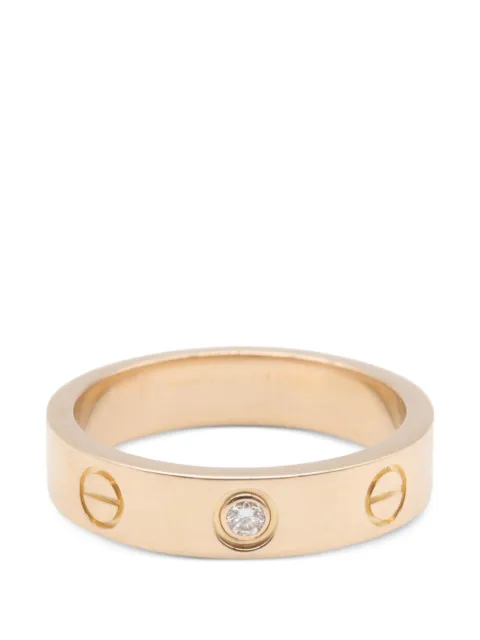 Cartier 2010s mini Love diamond ring Pink 1088989SR8130