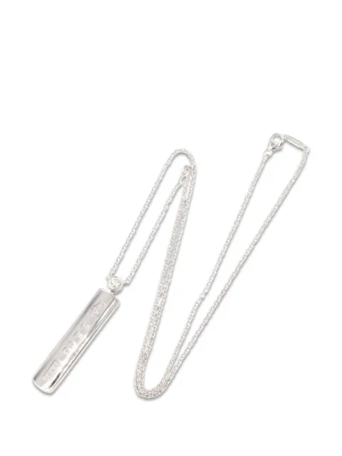 Tiffany & Co Eyewear 2010s 1837 bar diamond necklace Silver 1087717