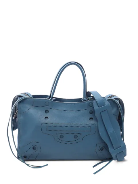 Balenciaga Pre-Owned 2010s Blackout City handbag Blue 1087539
