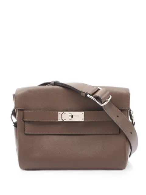 Hermès Pre-Owned 2023 PM Kelly Messenger shoulder bag Brown 1088850B