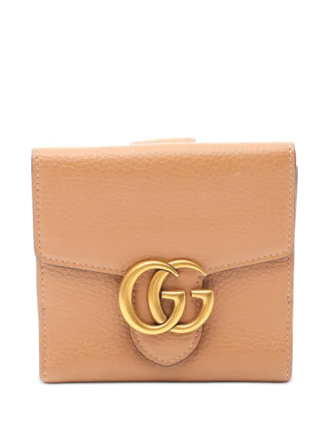 Gucci Pre-Owned 2000s GG Marmont bi-fold wallet Brown 1087496