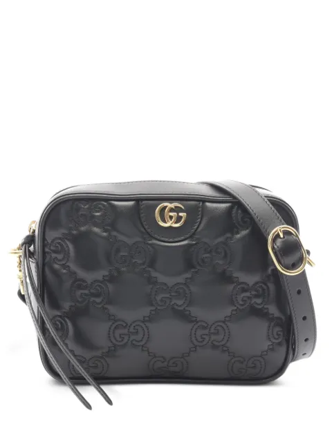 Gucci Pre-Owned 2010s small monogram-pattern shoulder bag Black 1088725