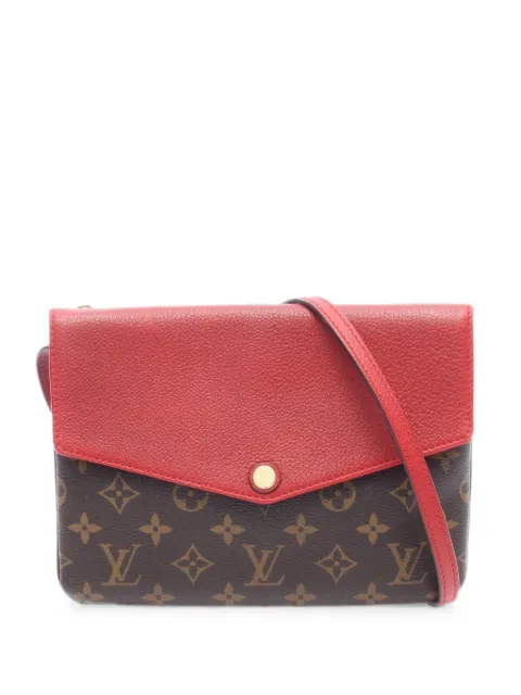 Louis Vuitton Pre-Owned 2015 Monogram Twice shoulder bag Brown 1088813AR4145