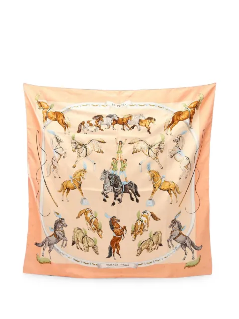Hermès Pre-Owned 2010s En Piste scarf Pink 1085520