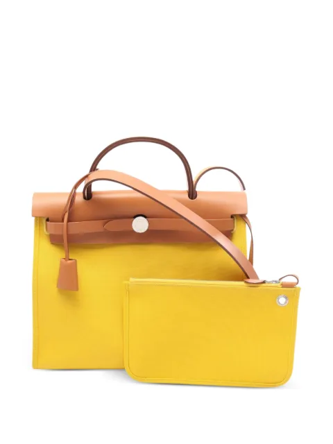 Hermès Pre-Owned 2019 PM Herbag Zip handbag Yellow 1089673D
