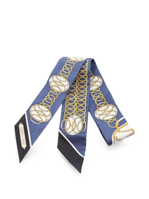 Hermès Pre-Owned 2010s Lift Profile scarf Blue 1088247
