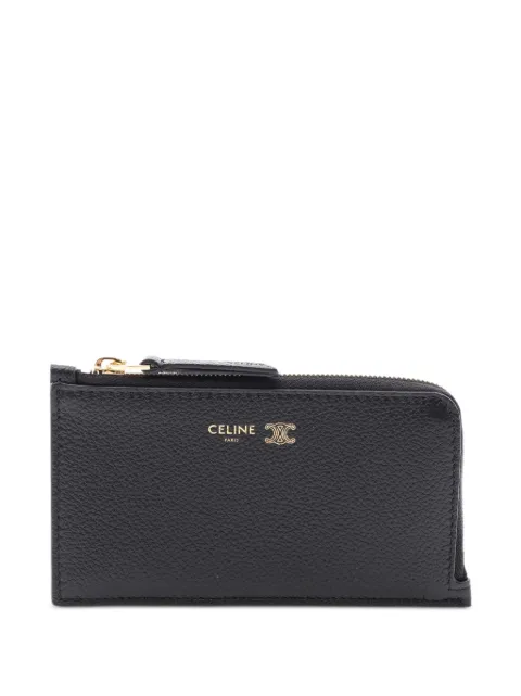 Celine Pre-Owned 2020s Triomphe card holder Black 1089204