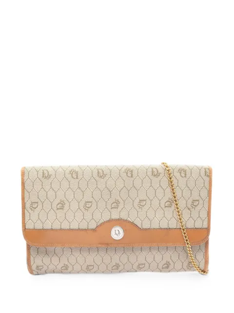 Christian Dior Pre-Owned 2000s Honeycomb chain shoulder bag Neutrals 1088389