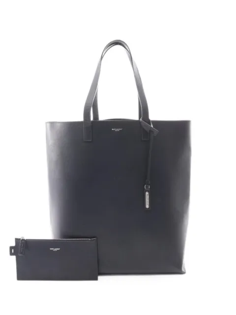 Saint Laurent Pre-Owned 2010s leather tote bag Blue 1089446