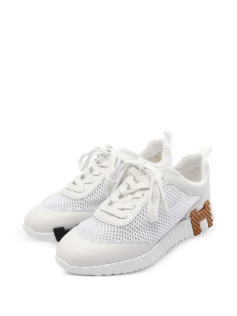 Hermès Pre-Owned 2020s Bouncing mesh sneakers White 1088220