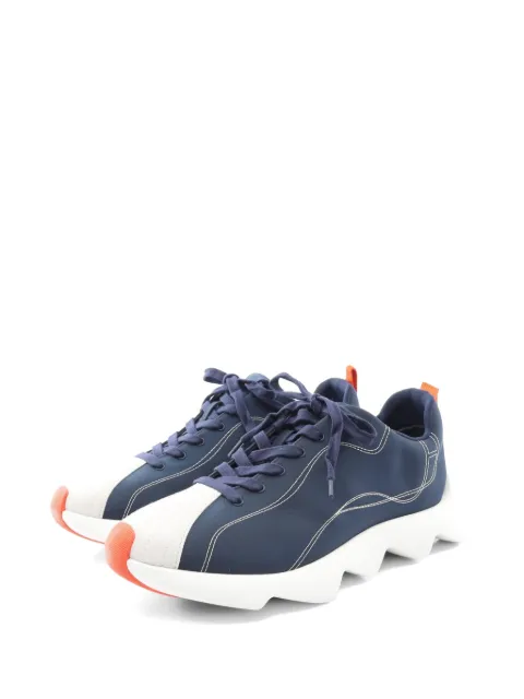Hermès Pre-Owned Anvol suede-detail sneakers Blue 1057066