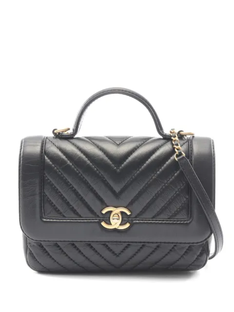 CHANEL Pre-Owned Mademoiselle V-stitch shoulder bag Black 1089943