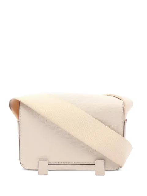 Hermès Pre-Owned 2024 Geta Chevre-leather mini shoulder bag Neutrals 1088520W