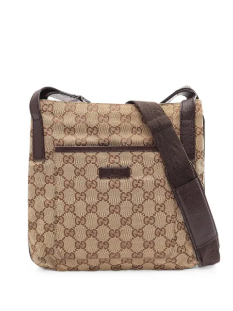 Gucci Pre-Owned 2000s monogram-pattern shoulder bag Brown 1087707