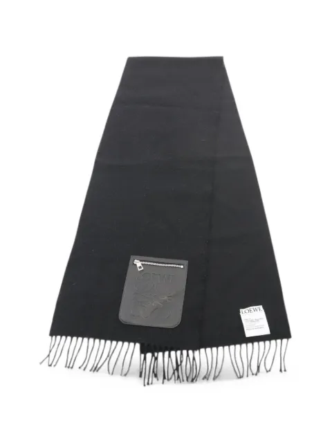 Loewe Pre-Owned 2010s Anagram pocket scarf Black 1084634