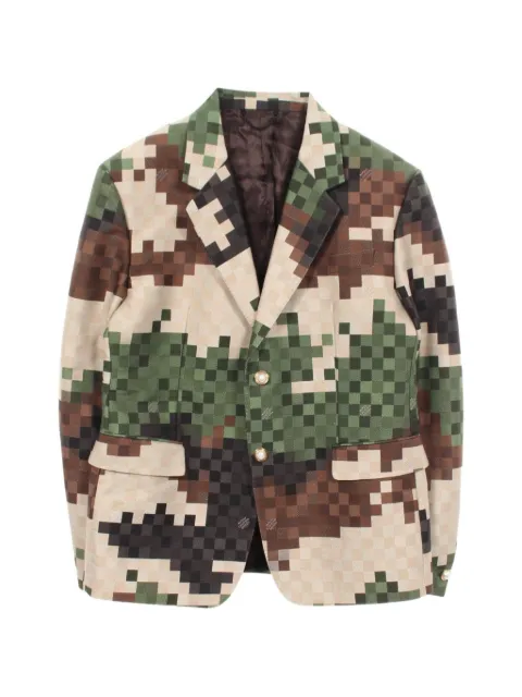 Louis Vuitton Pre-Owned 2010s Damouflage tailored jacket Green 1088111