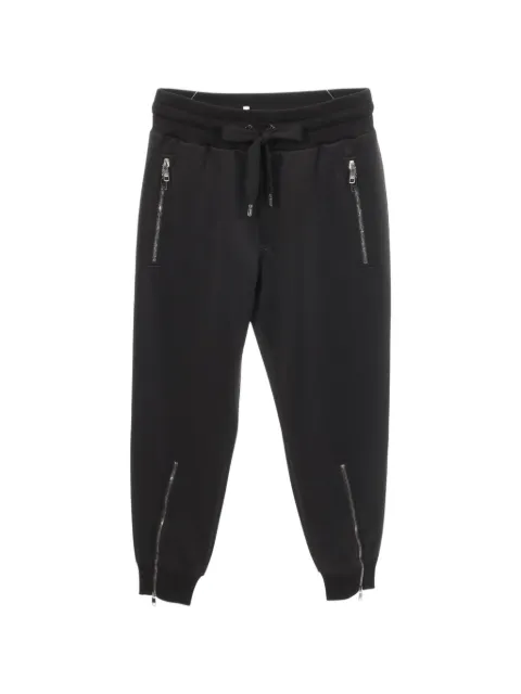 Dolce & Gabbana Pre-Owned 2020s logo-plaque track pants Black 1065658