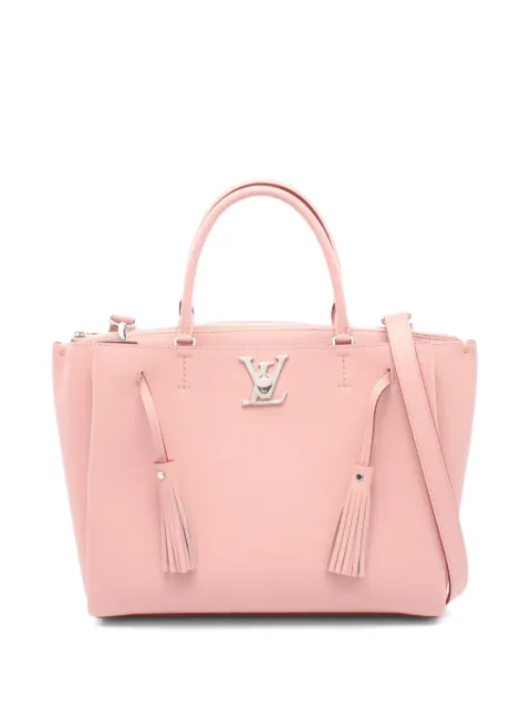 Louis Vuitton Pre-Owned 2017 Lockmeto 2-Way leather tote bag Pink 1089574AR2107