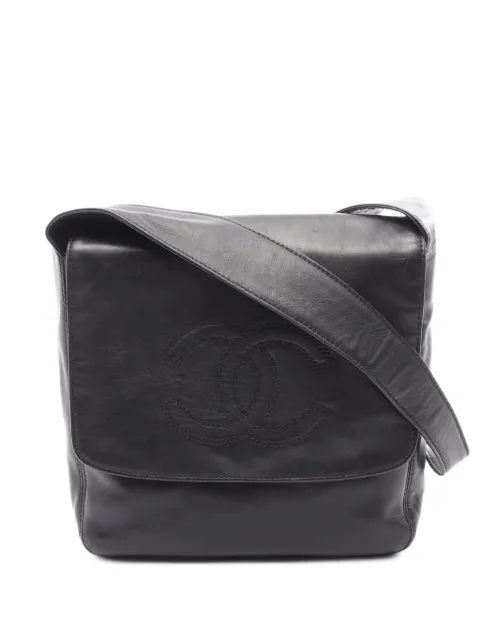 CHANEL Pre-Owned 1997-1999 Coco Mark shoulder bag Black 10885065334074