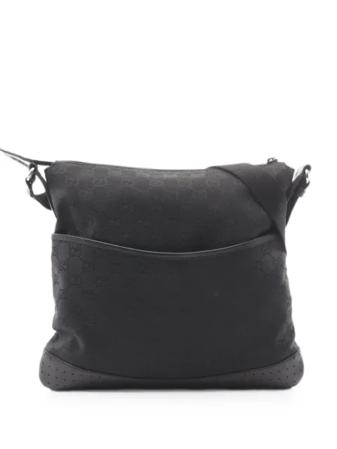 Gucci Pre-Owned 2010s GG canvas shoulder bag Black 1089542