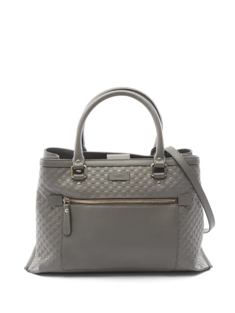 Gucci Pre-Owned 2000s micro leather tote bag Grey 1086844