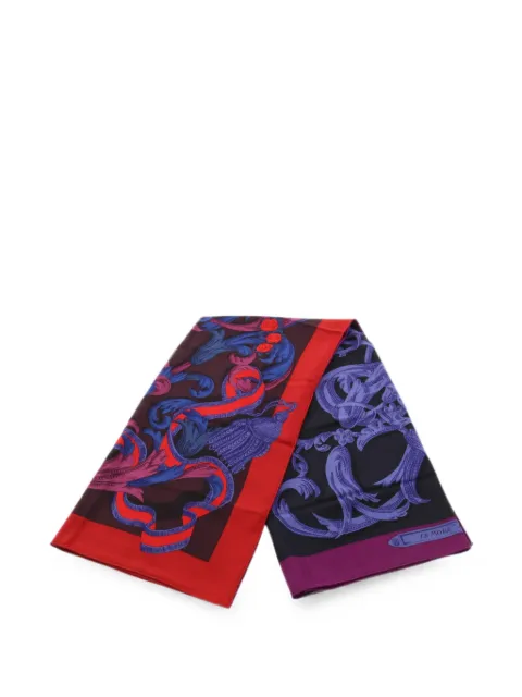 Hermès Pre-Owned 2010s La Mors à la Conétable scarf Black 1088172