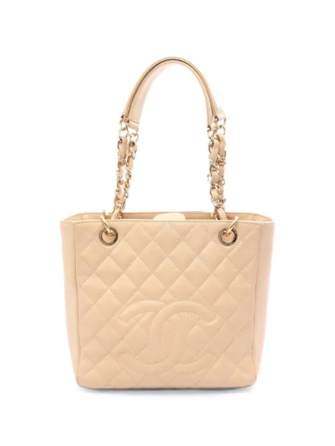 CHANEL Pre-Owned 2011 matelassé leather tote bag Neutrals 108959815918668