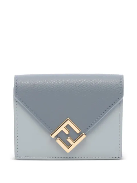 Fendi Pre-Owned 2020s FF Diamond tri-fold wallet Blue 1089638