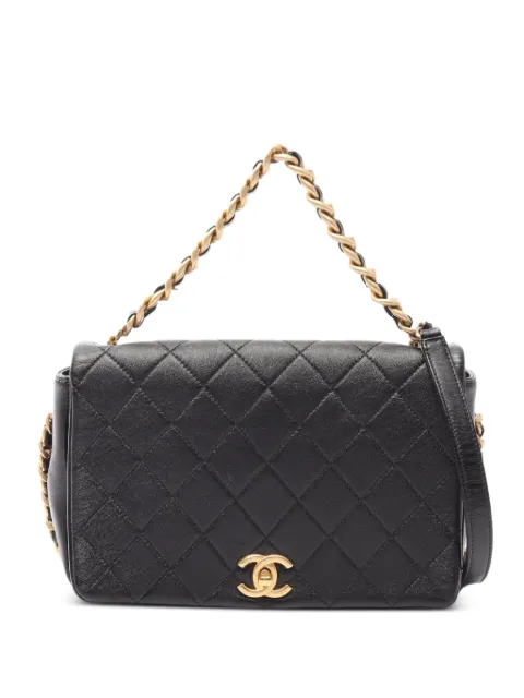 CHANEL Pre-Owned 2020-2021 matelassé 2-way chain shoulder bag Black 108763630067159