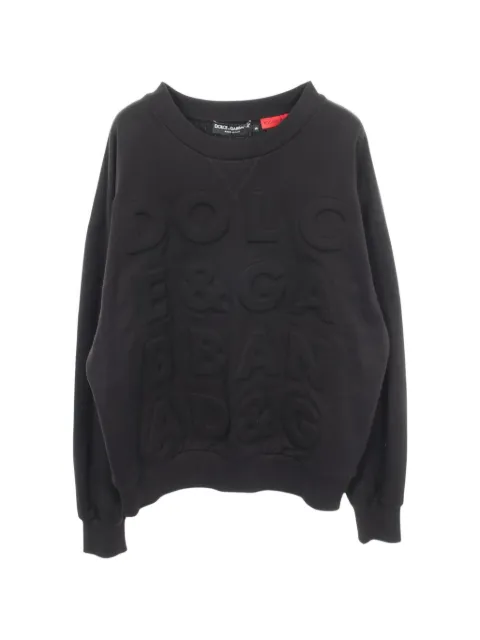 Dolce & Gabbana Pre-Owned 2020s DGMillennials embossed sweatshirt Black 1065663