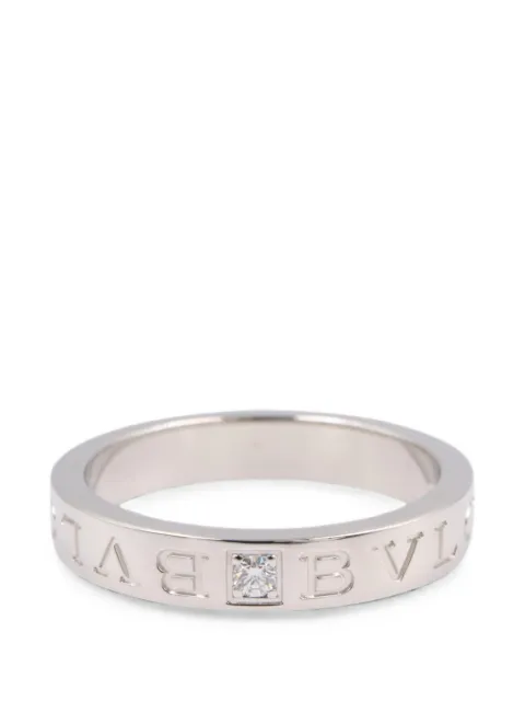 Bvlgari Pre-Owned 2010s B-zero1 diamond ring Silver 1088979