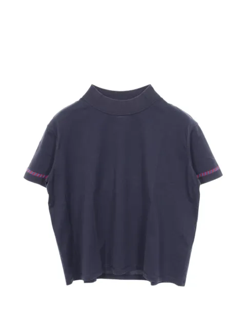 Hermès Pre-Owned 2010s Kanoe mock-neck T-shirt Blue 1088175