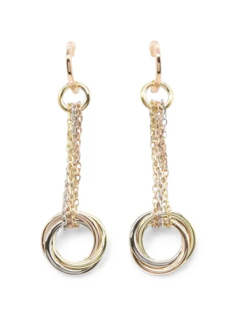 Cartier 2010s Trinity chain earrings Pink 1086855IM5875