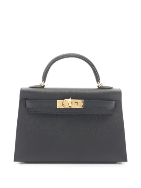 Hermès Pre-Owned 2026 mini 20 Kelly tote bag Black 1089966G