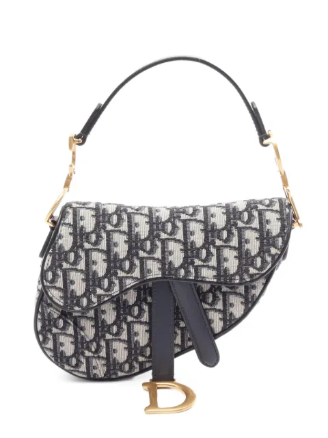 Christian Dior Pre-Owned 2010s Saddle Oblique monogram mini tote bag Blue 1089593
