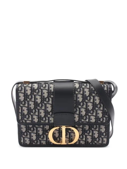 Christian Dior Pre-Owned 2010s 30 Montaigne Oblique shoulder bag Blue 1088783