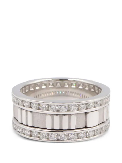 Tiffany & Co Eyewear 2010s Atlas diamond ring Silver 1087572