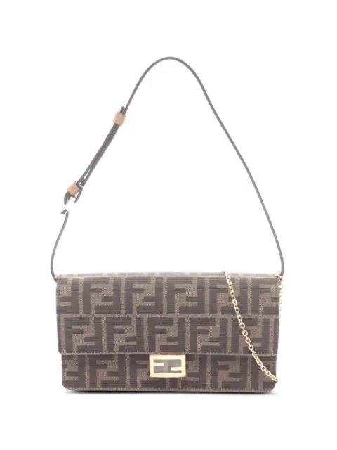 Fendi Pre-Owned 2020s Zucca shoulder bag Brown 1089476