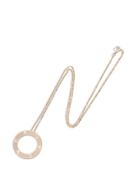 Cartier 2010s Love diamond necklace Pink 1087599FHH394