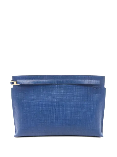Loewe Pre-Owned 2000s Anagram T Pouch clutch bag Blue 1088792