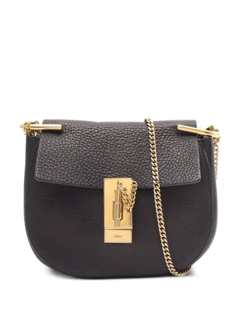 Chloé Pre-Owned 2000s Drew chain shoulder bag Brown 1087704