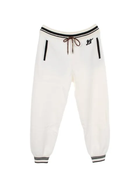 Louis Vuitton Pre-Owned 2010s logo-embroidered track pants White 1088092