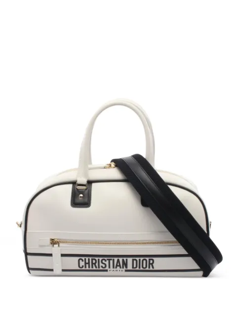 Christian Dior Pre-Owned 2010s mini Boston Vibe bowling bag White 1088363