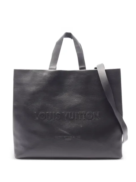 Louis Vuitton Pre-Owned 2010s MM leather tote bag Black 1088437