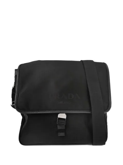 Prada Pre-Owned 2010s Tessuto buckle-fastening shoulder bag Black 197009