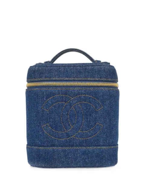 CHANEL Pre-Owned 1997 Timeless makeup bag Blue 167072