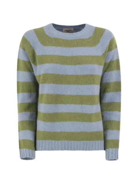 Weekend Max Mara striped brushed sweater Blue 2625366211600007