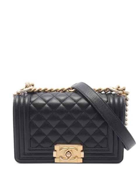 CHANEL Pre-Owned 2019 small Boy cross body bag Black 108994027388827