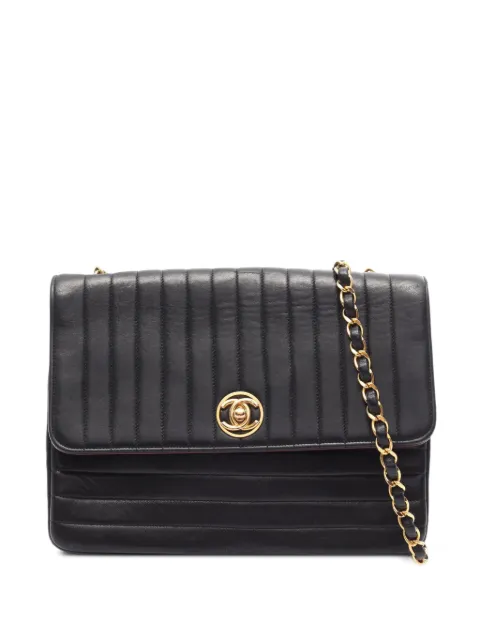 CHANEL Pre-Owned 1991-1994 chain-strap shoulder bag Black 10897362536952